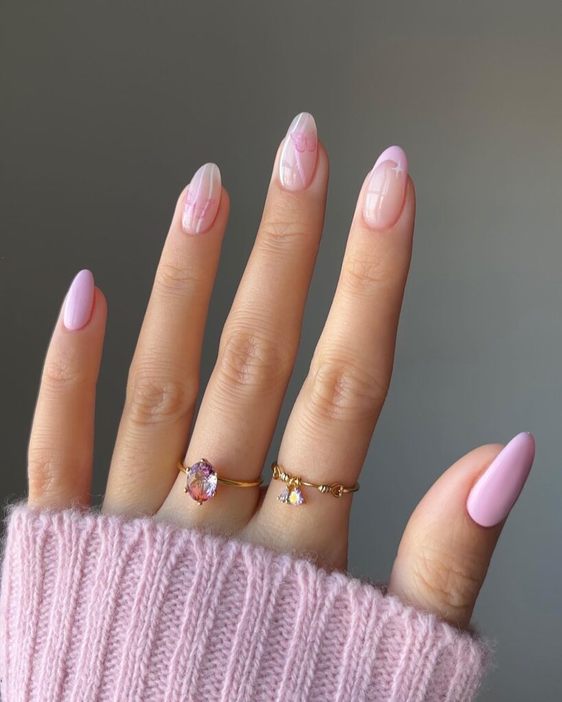 May nails, may nails ideas, may nails 2023, may nails colors, may nails ideas short, may nails ideas acrylic, may nails acrylic, may nails ideas simple, may nail designs, may nail art, pink nails, butterfly nails