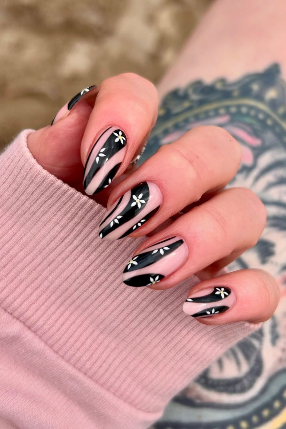 Groovy Flower Stripes